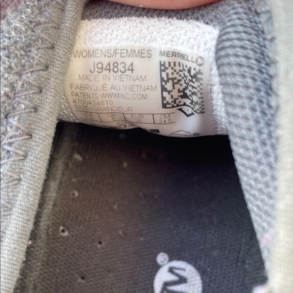 Merrell Riveter Gray and Tan Casual Wool Sneakers Women Size 7.5 - Picture 16 of 16